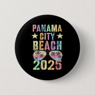 Schattig Panama City Beach 2025 strandtrip vakanti Ronde Button 5,7 Cm
