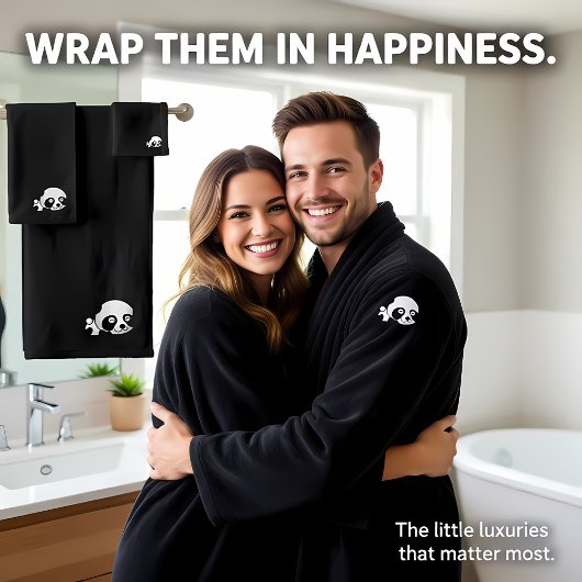 Schattig panda beer bad handdoek