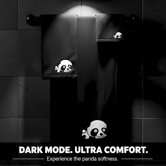 Schattig panda beer bad handdoek