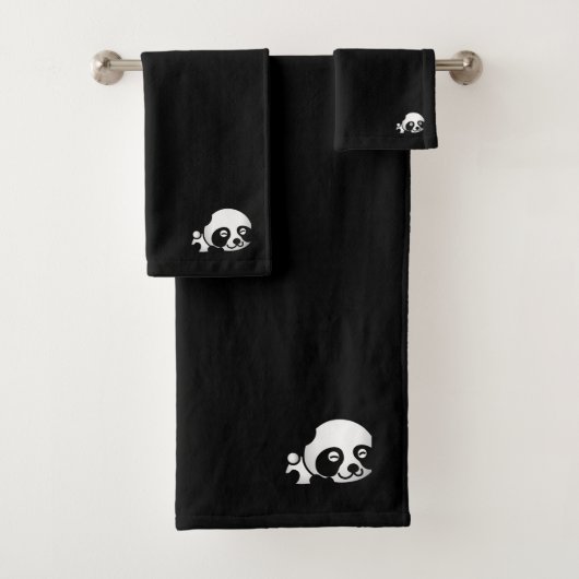 Schattig panda beer bad handdoek (Insitu)
