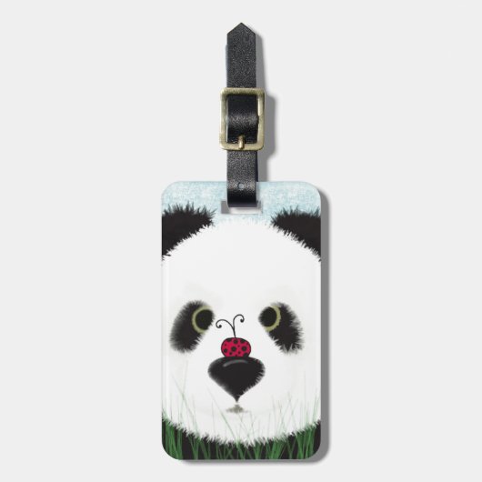 Schattig Panda Beer Bagagelabel (Voorkant verticaal)