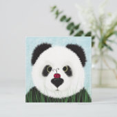 Schattig Panda Beer Bedankkaart (Staand voorkant)