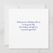 Schattig Panda Beer Bedankkaart (Achterkant)