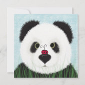 Schattig Panda Beer Bedankkaart (Voorkant)