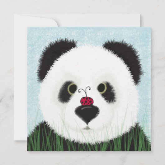 Schattig Panda Beer Bedankkaart (Voorkant)