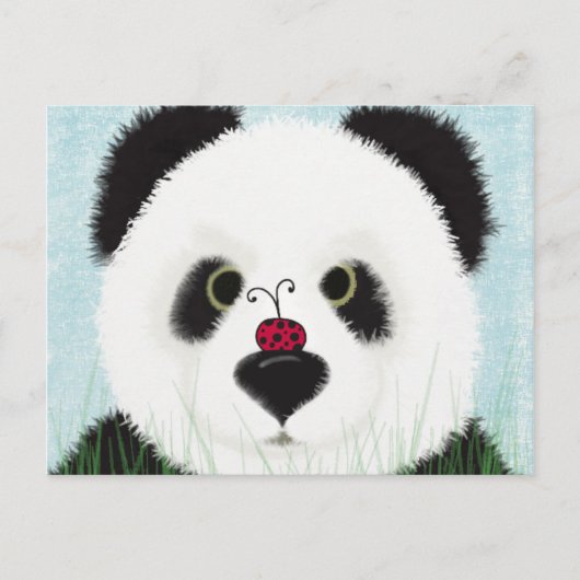 Schattig Panda Beer Briefkaart (Voorkant)