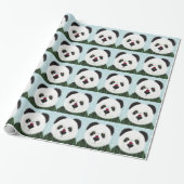 Schattig Panda Beer Cadeaupapier (Uitgerold)
