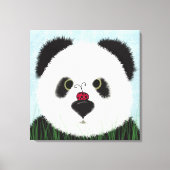 Schattig Panda Beer Canvas Afdruk (Voorkant)