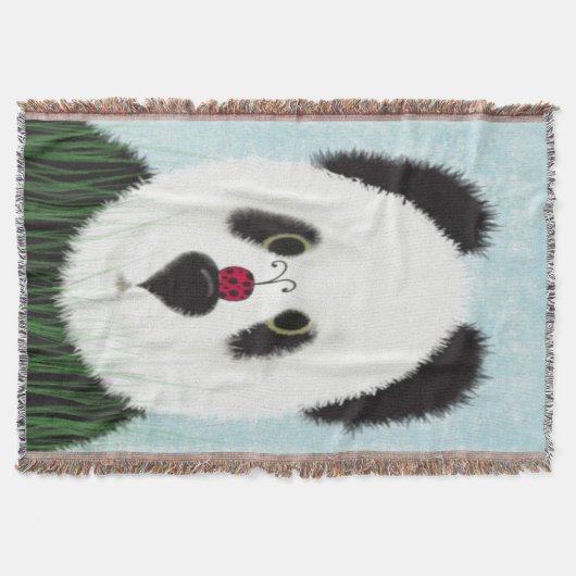 Schattig Panda Beer Deken (Voorkant)