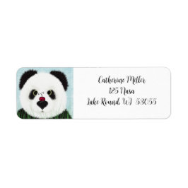 Schattig Panda Beer Etiket