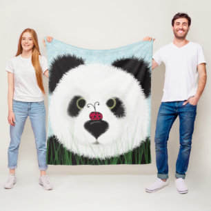 Schattig Panda Beer Fleece Deken