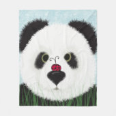 Schattig Panda Beer Fleece Deken (Voorkant)