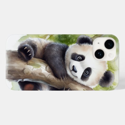 Schattig panda Beer in tree Case-Mate iPhone Case (Achterkant (horizontaal))