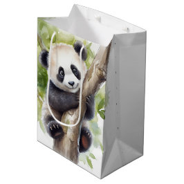 Schattig panda Beer in tree Medium Cadeauzakje