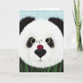 Schattig Panda Beer Kaart (Voorkant)