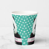 Schattig Panda Beer Kind Happy Birthday Animal Papieren Bekers (Rechts)