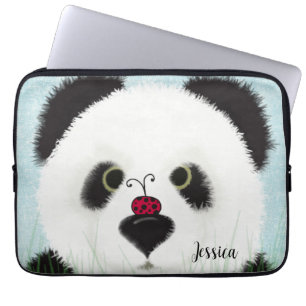 Schattig Panda Beer Laptop Sleeve