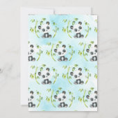 Schattig Panda Beer Neutraal Baby shower Kaart (Achterkant)