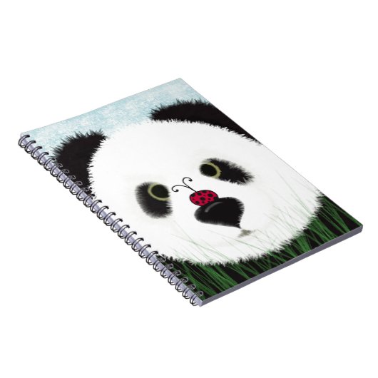Schattig Panda Beer Notitieboek (Rechterzijde)