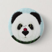 Schattig Panda Beer Ronde Button 5,7 Cm (Voorkant)