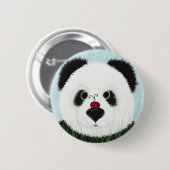 Schattig Panda Beer Ronde Button 5,7 Cm (Voorkant /achterkant)