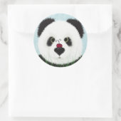 Schattig Panda Beer Ronde Sticker (Tas)