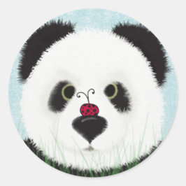 Schattig Panda Beer Ronde Sticker