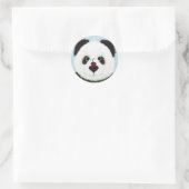 Schattig Panda Beer Ronde Sticker (Tas)