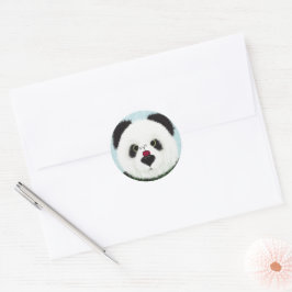 Schattig Panda Beer Ronde Sticker
