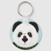 Schattig Panda Beer schilderen Sleutelhanger (Voorkant)