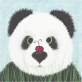 Schattig Panda Beer Sticker (Voorkant)
