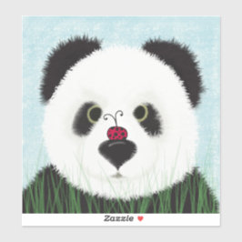 Schattig Panda Beer Sticker