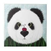 Schattig Panda Beer Tegeltje (Voorkant)