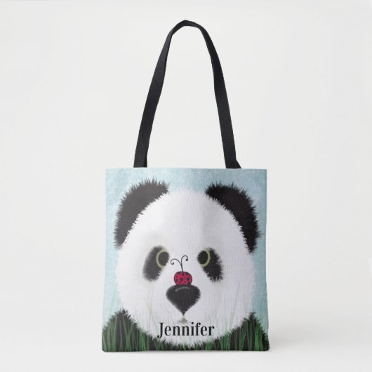Schattig Panda Beer Tote Bag (Voorkant)