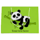 schattig panda-beer voeg tekst toe Groot cadeautje Groot Cadeauzakje (Voorkant)