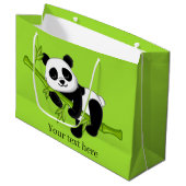 schattig panda-beer voeg tekst toe Groot cadeautje Groot Cadeauzakje (Voorkant Gekanteld)