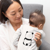 SCHATTIG PANDA BEER (VOOR- EN ACHTERKANT) ROMPER