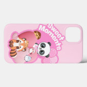 Schattig Panda & Friends Design Case-Mate iPhone Case (Achterkant (horizontaal))