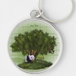 schattig Panda Sleutelhanger