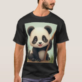 schattig panda t-shirt (Voorkant)