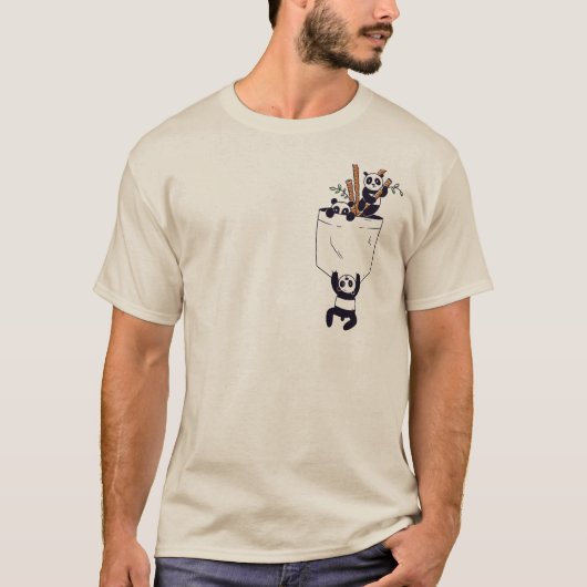 Schattig Pandateam T-shirt (Voorkant)