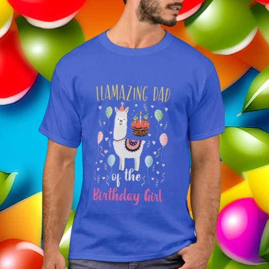 schattig pap Birthday llama meisje woord kunst T-S T-shirt