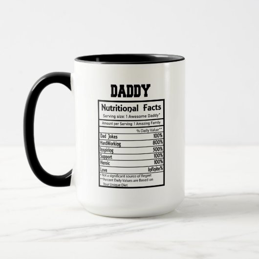 schattig papa woord kunst mok (Links)