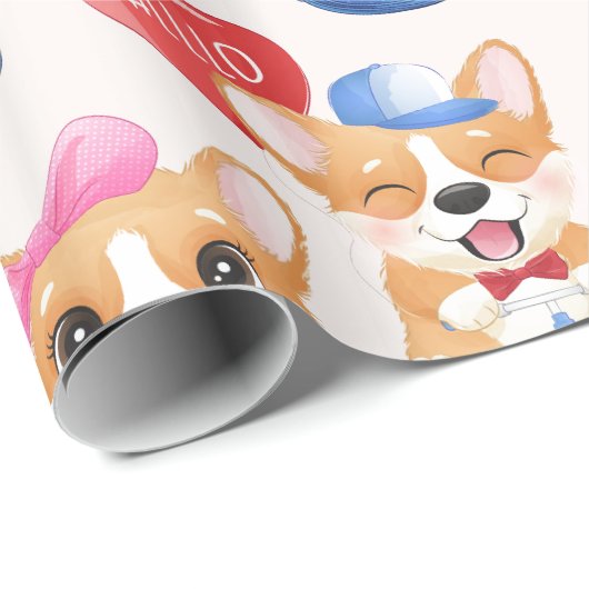 schattig papperig cadeaupapier (Rol Hoek)