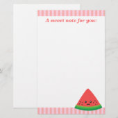 Schattig Partje Watermeloen Briefpapier (Voorkant / Achterkant)