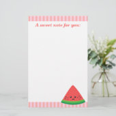 Schattig Partje Watermeloen Briefpapier (Staand voorkant)