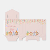 Schattig Party Animals Peach Pink Safari Verjaarda Bedankdoosjes (Uitgevouwen)