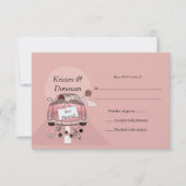 Schattig Pas Getrouwd RSVP (Voorkant)