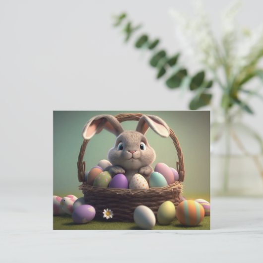 Schattig Pasen Briefkaart (Staand voorkant)