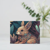 Schattig Pasen Briefkaart (Staand voorkant)